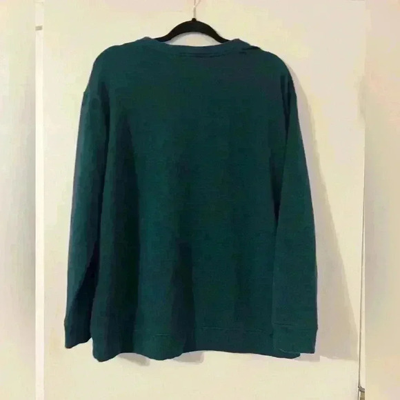 Orvis brand sweatshirt in a gorgeous deep teal color size L (C120) - Picture 4 of 8
